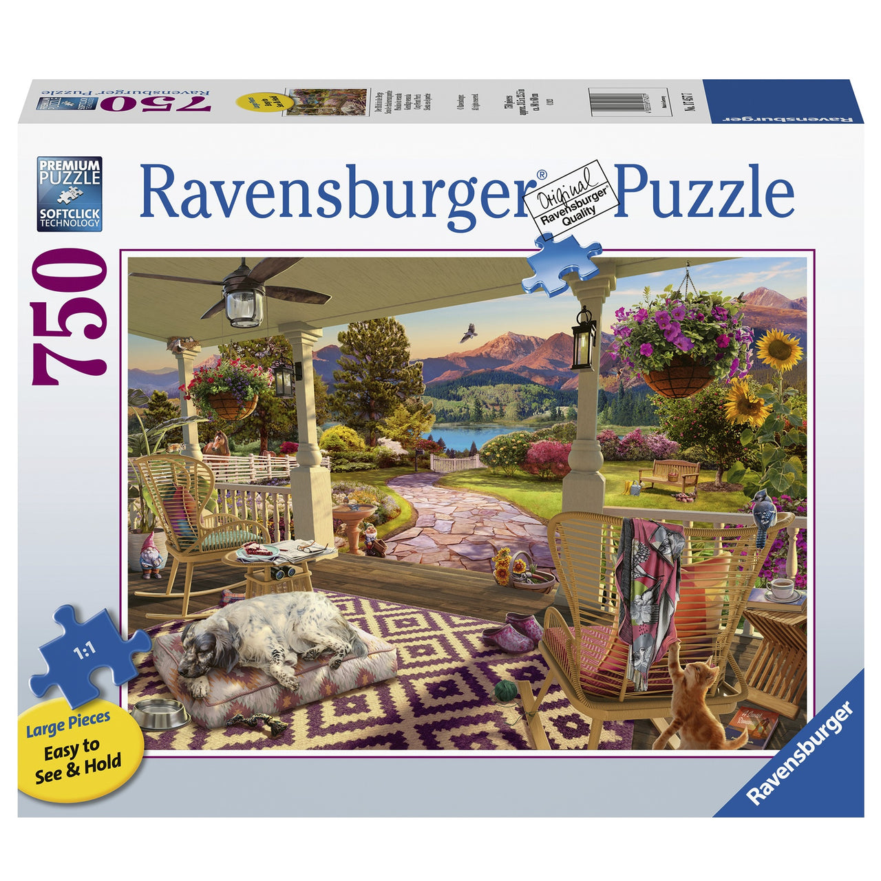 750 pc Large Format Puzzle - Cozy Front Porch