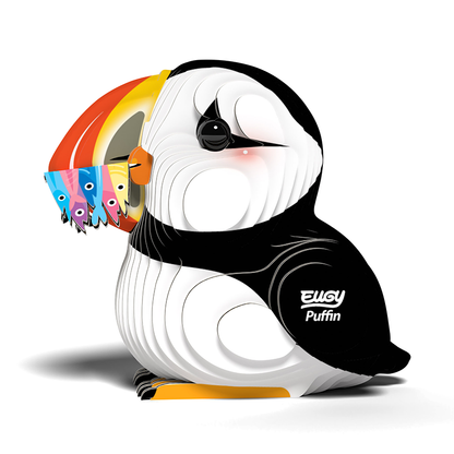 3D Cardboard Model Kit - Puffin