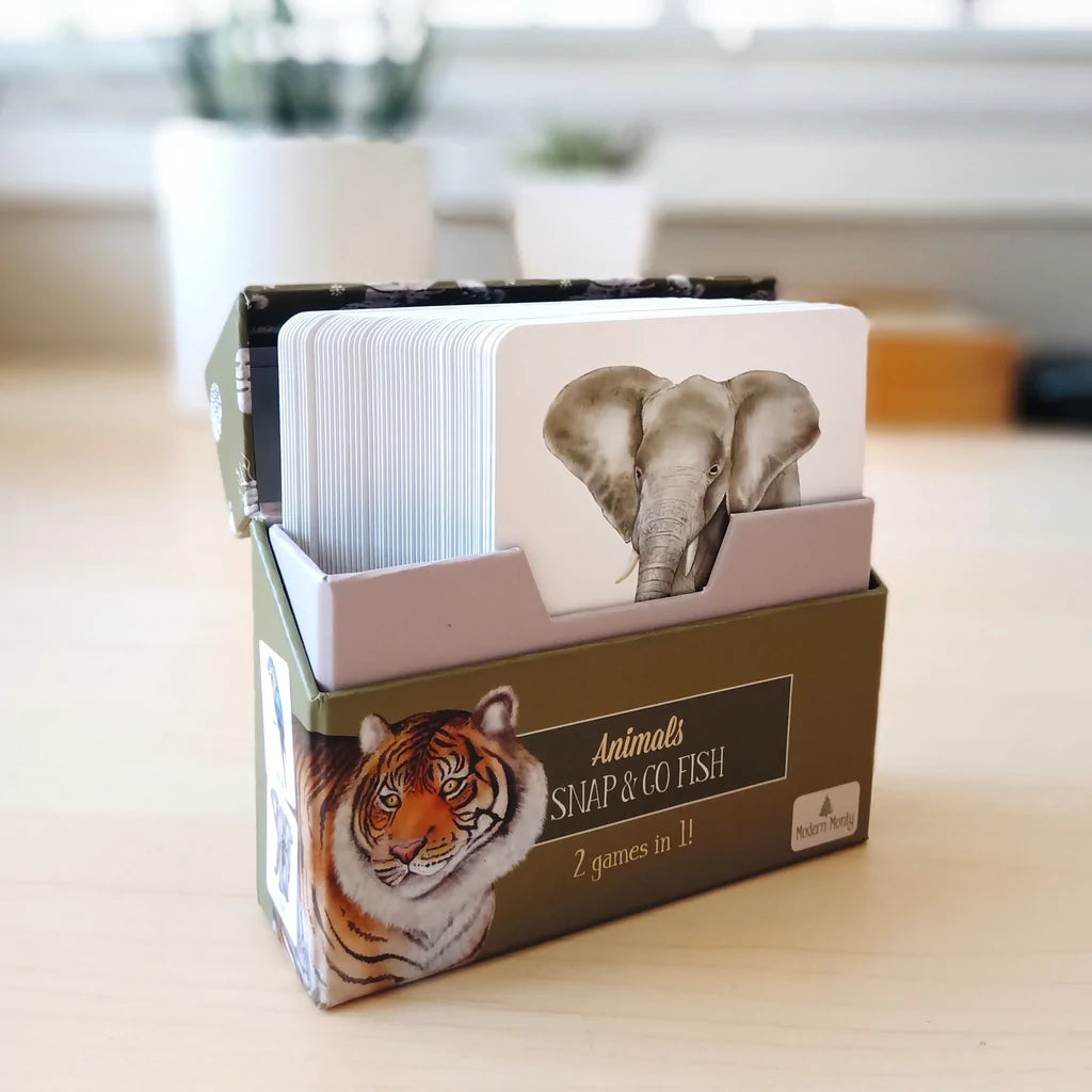 Animals Snap and Go Fish ( 2 card games in 1)