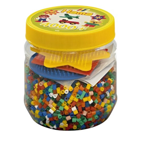 Beads & Pegboards in Tub - Car & Teddy