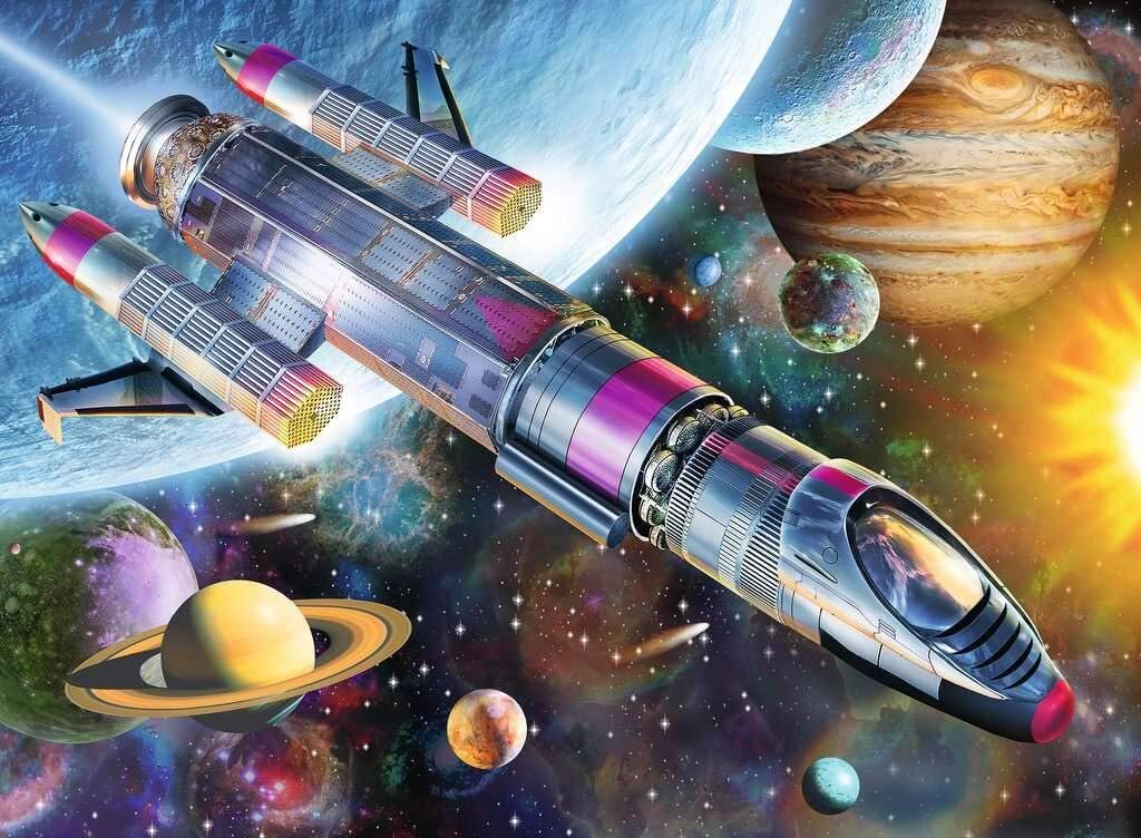 100 pc Puzzle - Mission in Space