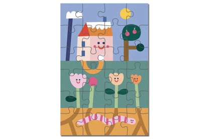 24 pc Kids Puzzle - Under The Garden