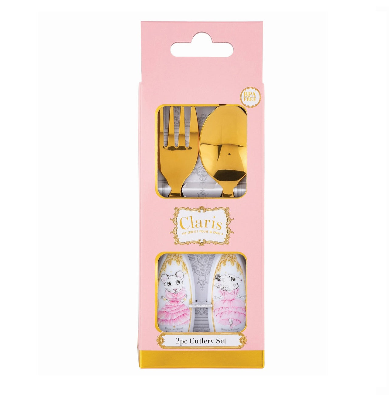 Claris 2pc Gold Cutlery Set