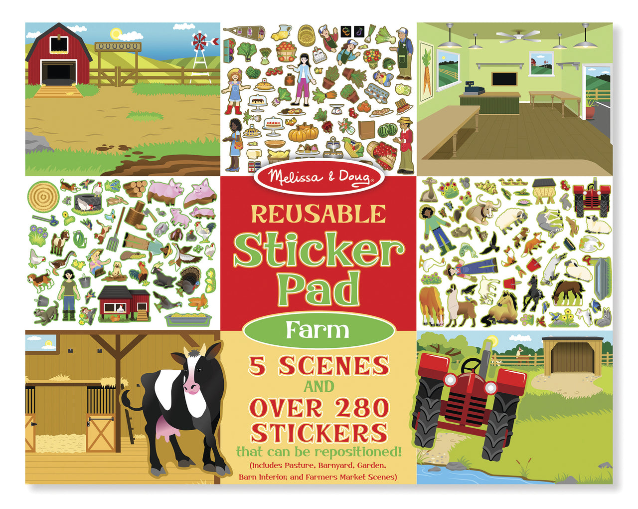 Reusable Sticker Pad - Farm