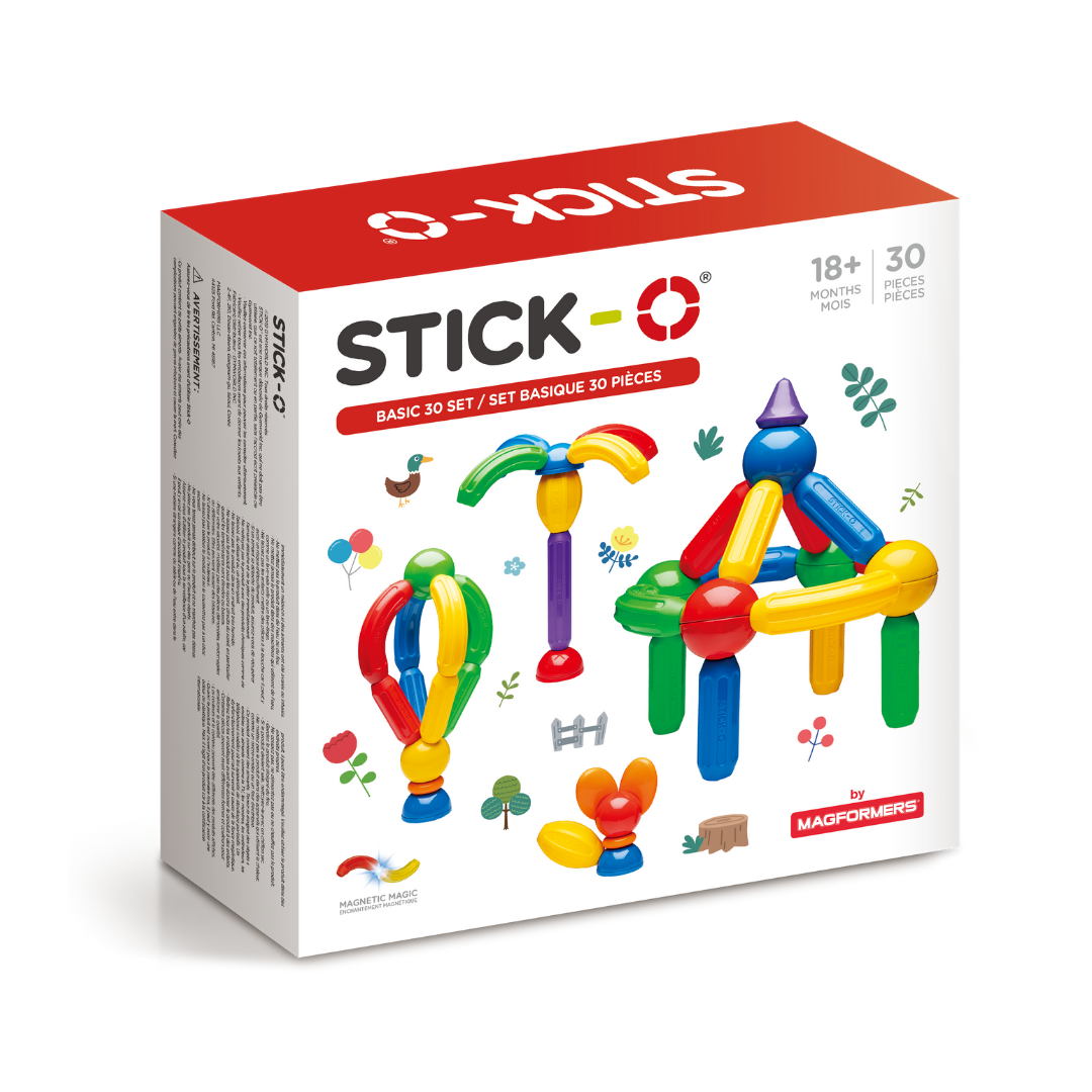 Stick-O Magnetic Blocks - Set Basic 30 pc