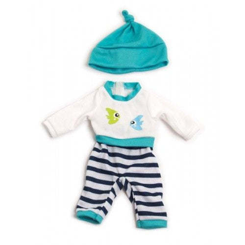 Dolls Clothes - Turquoise Winter Pyjamas 32cm  doll