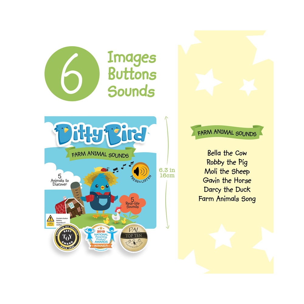 Ditty Bird Book - Farm Animal Sounds