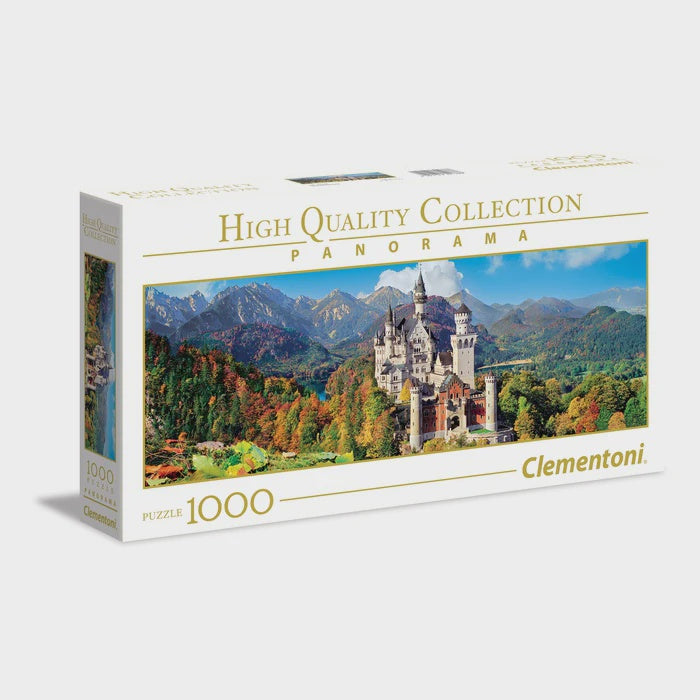 1000 pc Panorama Puzzle - Neuschwanstein Castle