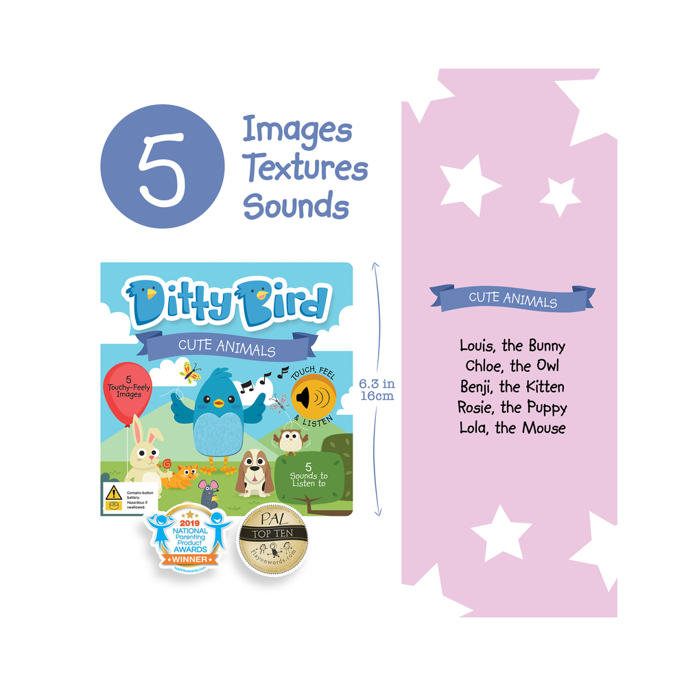 Ditty Bird Book - Cute Animals