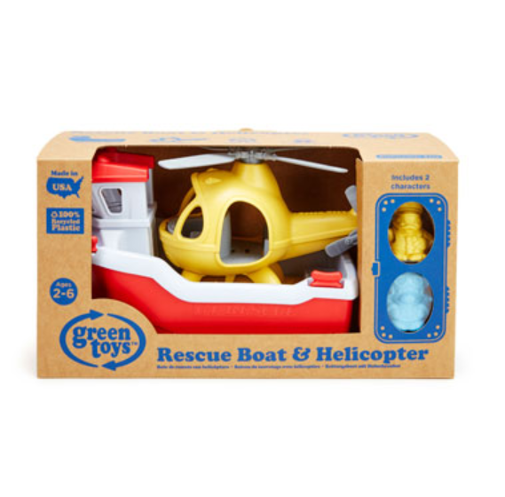 Rescue Boat and Helicopter