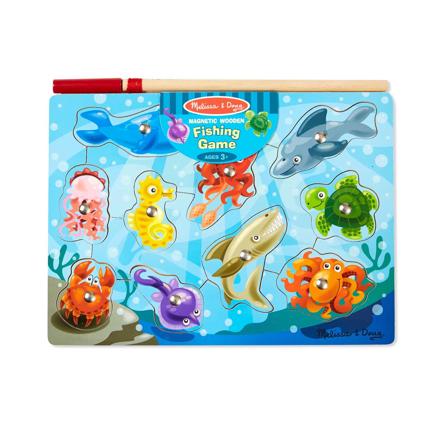 Wooden Magnetic Puzzle Game - Fishing