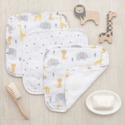 Muslin 3pk Face Wash Cloths