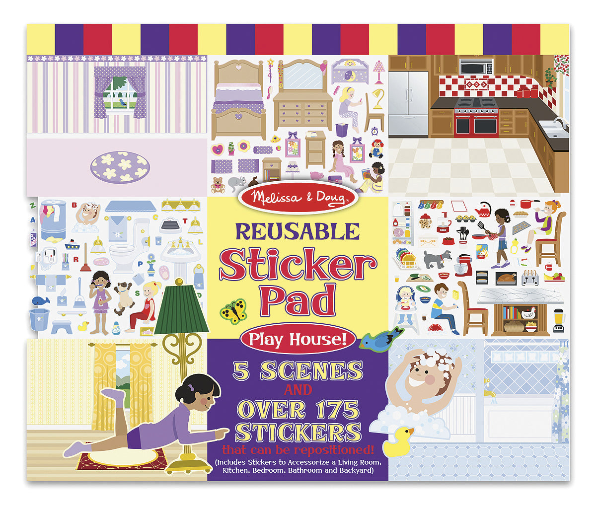 Reusable Sticker Pad - Play House!