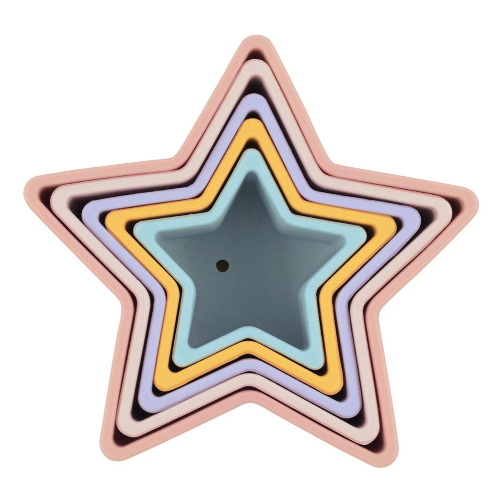 Silicone Stars Nesting Block - Multi