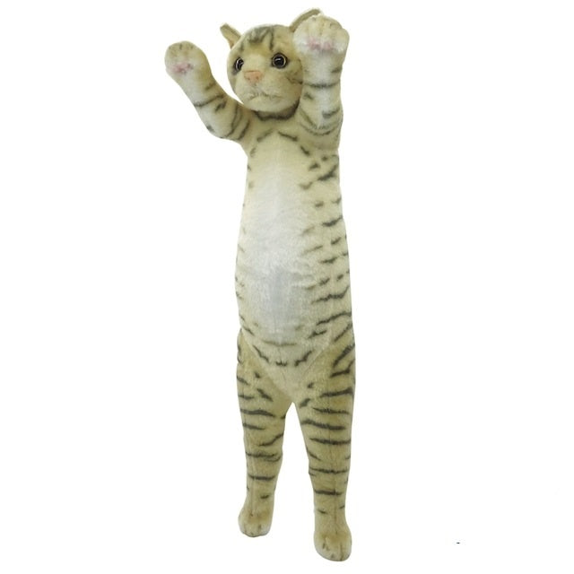 Normal Standing Cat Plushie - Brown Tabby