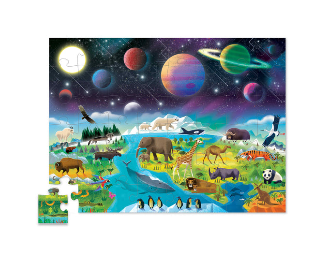 48 pc Above and Below Puzzle - Earth and Space