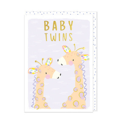 New Baby Card - Twins