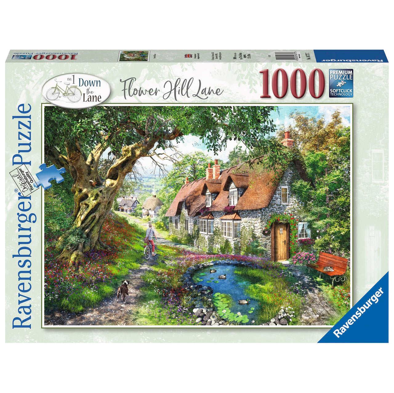 1000 pc Puzzle - Flower Hill Lane