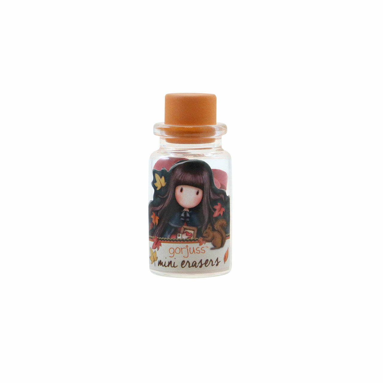 Mini Erasers In Glass Bottle