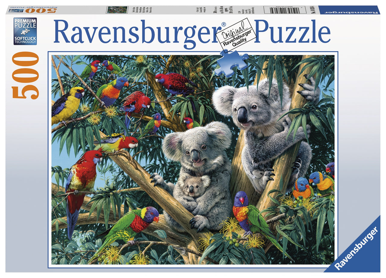 500 pc Puzzle - Koalas in a Tree