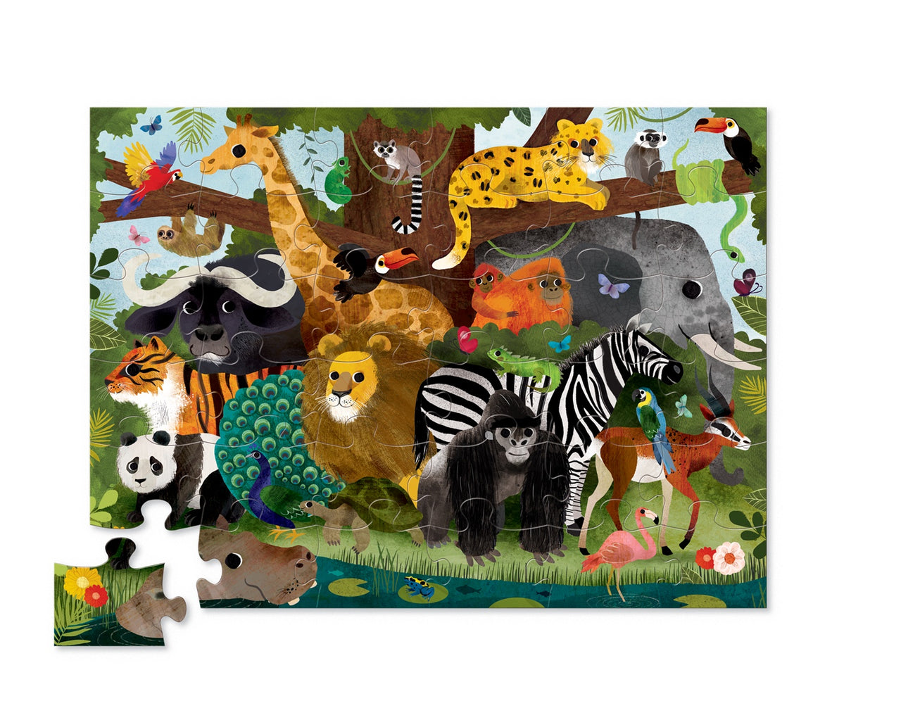 Classic Floor Puzzle 36 pc - Jungle Friends