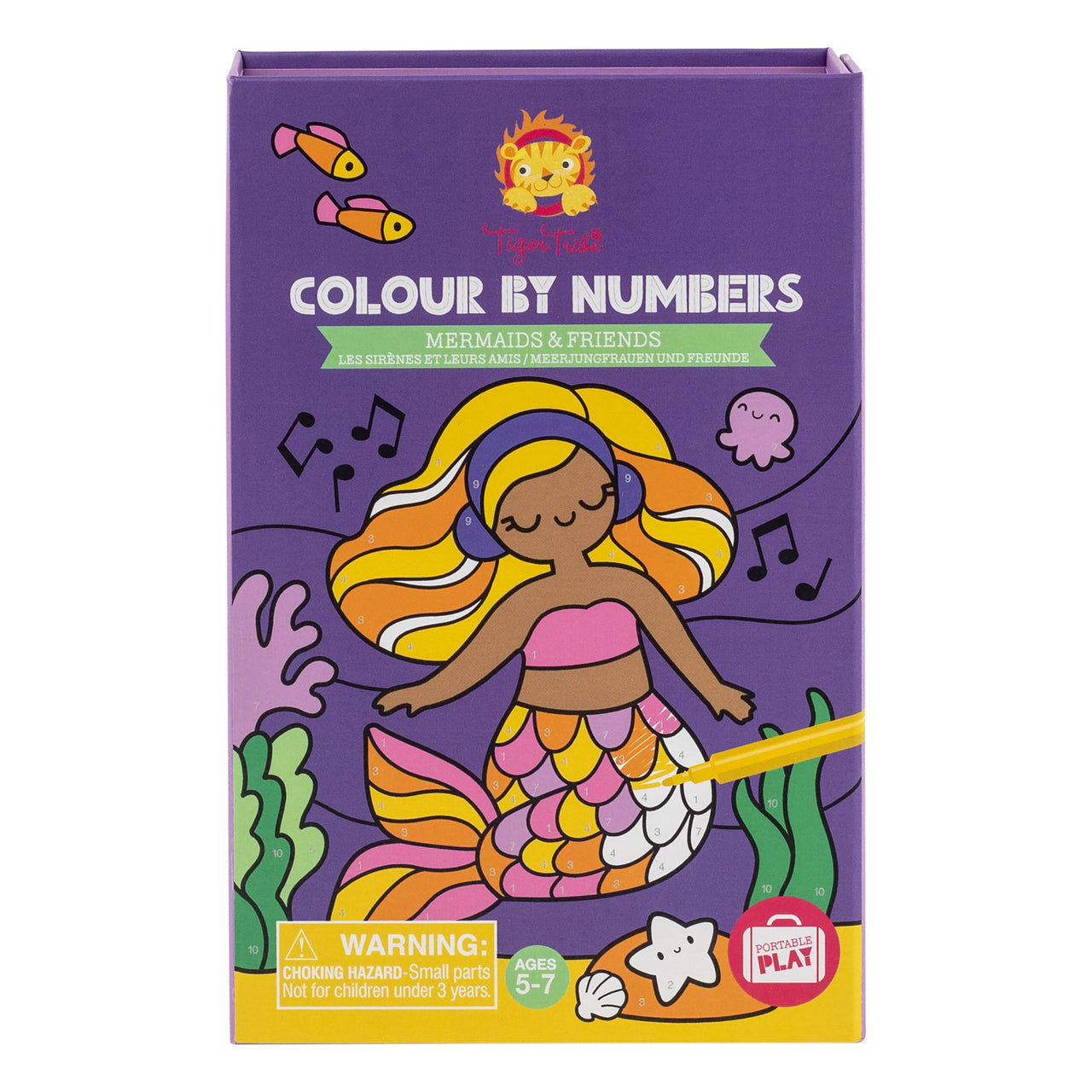 Colour By Numbers - Mermaids and Friends