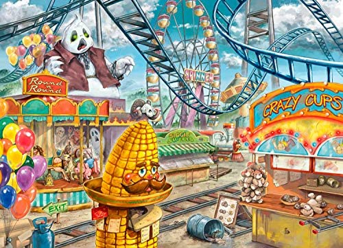 368 pc Escape Puzzle (Kids) - Amusement Park Plight