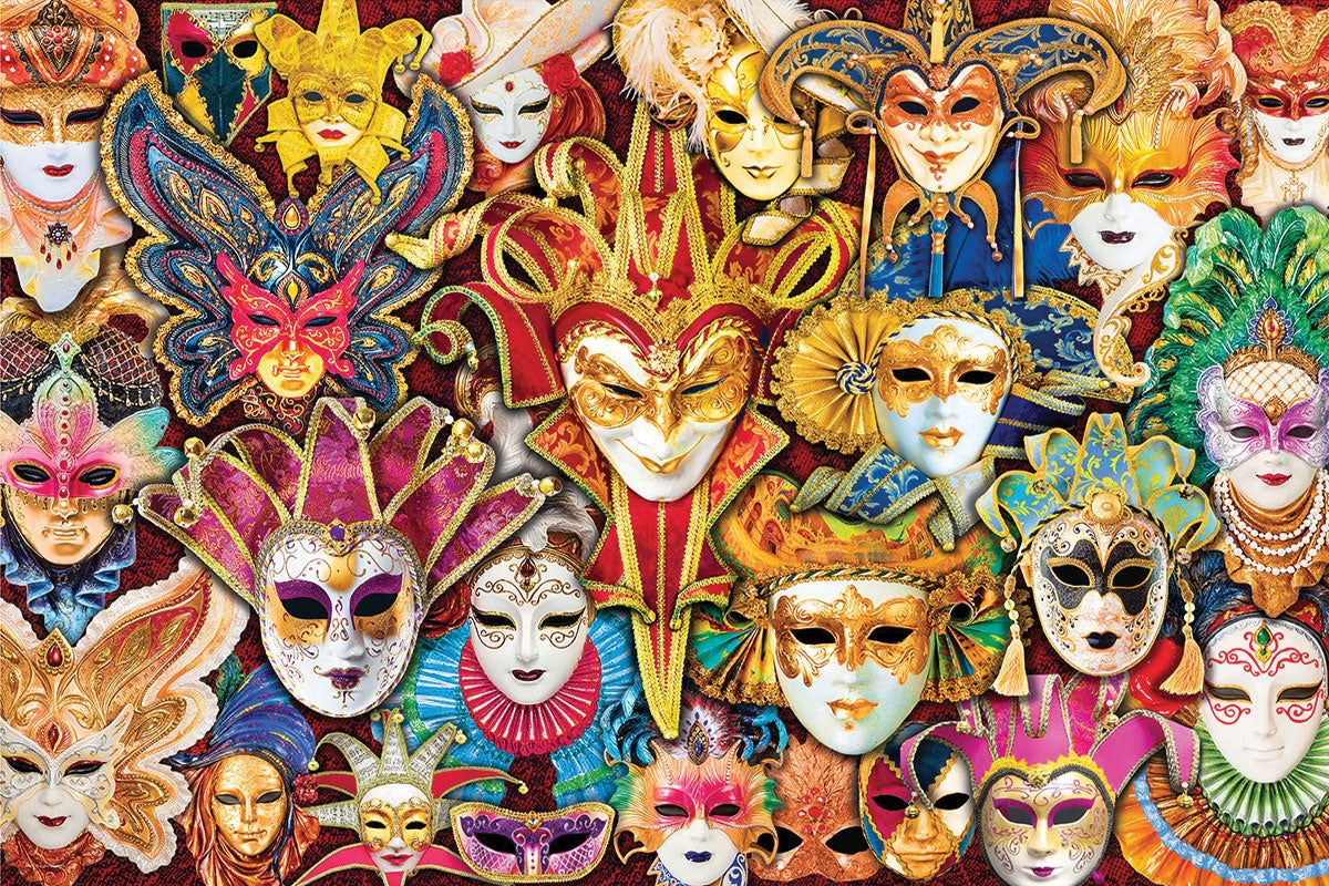 1000pc Puzzle - Venetian Masks