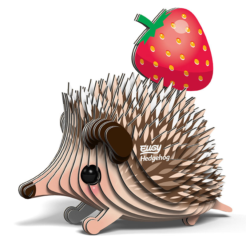 3D Cardboard Model Kit - Hedgehog