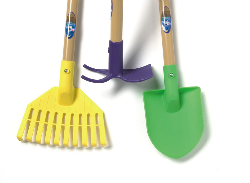 Long Handled Kids Garden Tools - 3pc