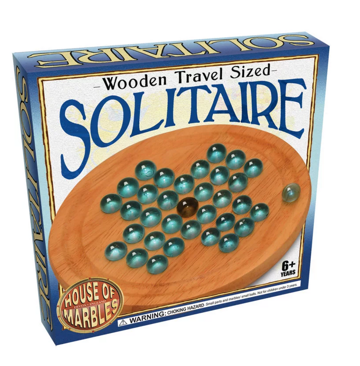 Solitaire - Wooden Travel Sized