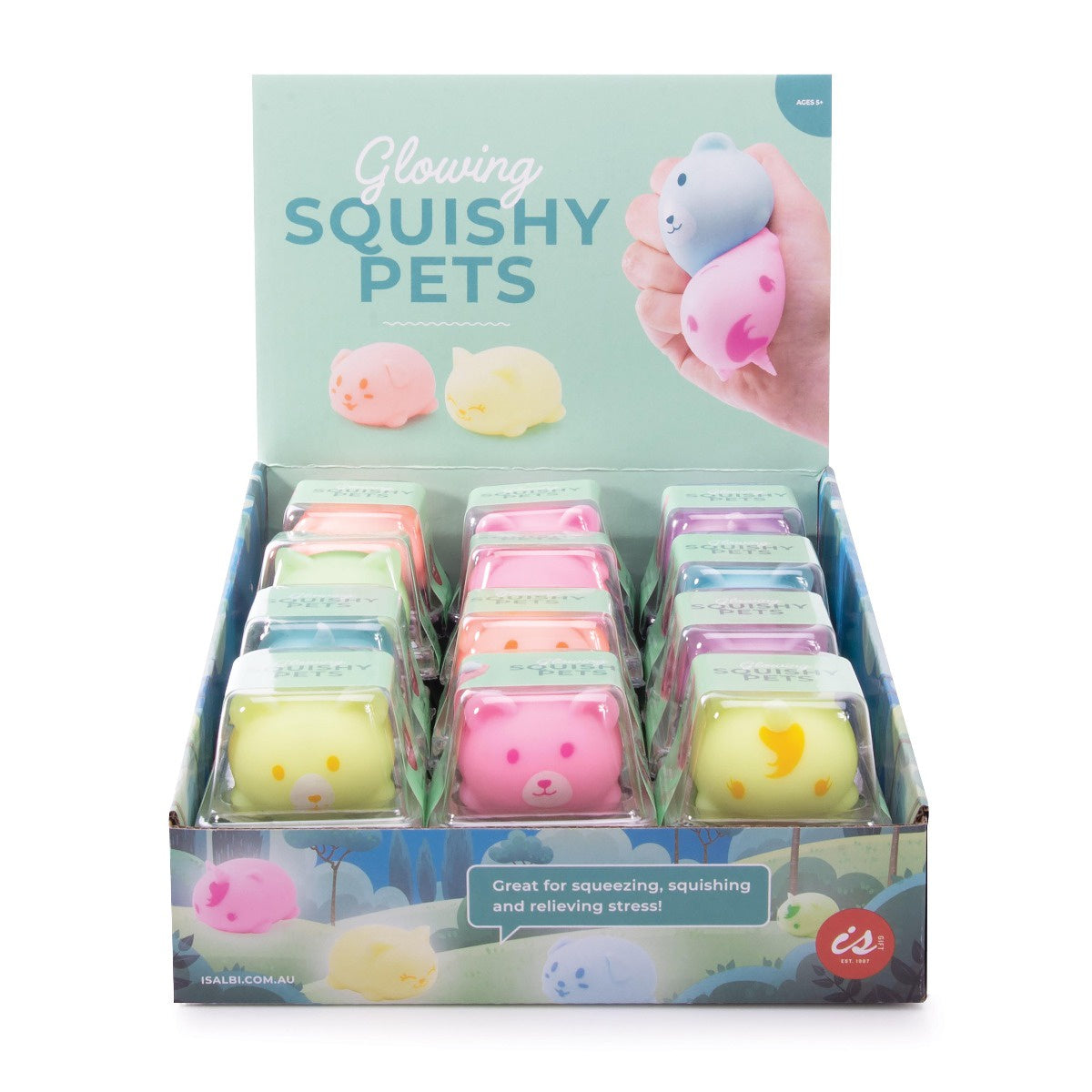 Glow In The Dark Squishy Pets