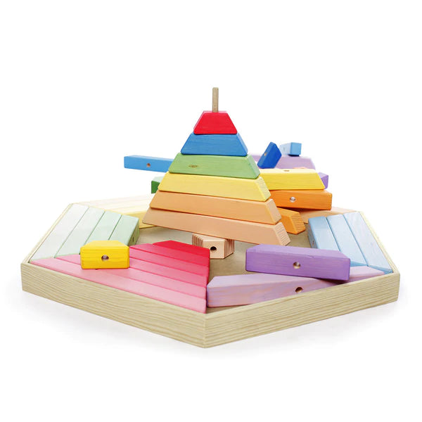 Wooden Blocs Hexagon