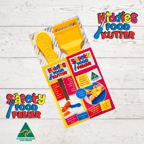 Kiddies Safety Food Kutter & Peeler Twin Pack
