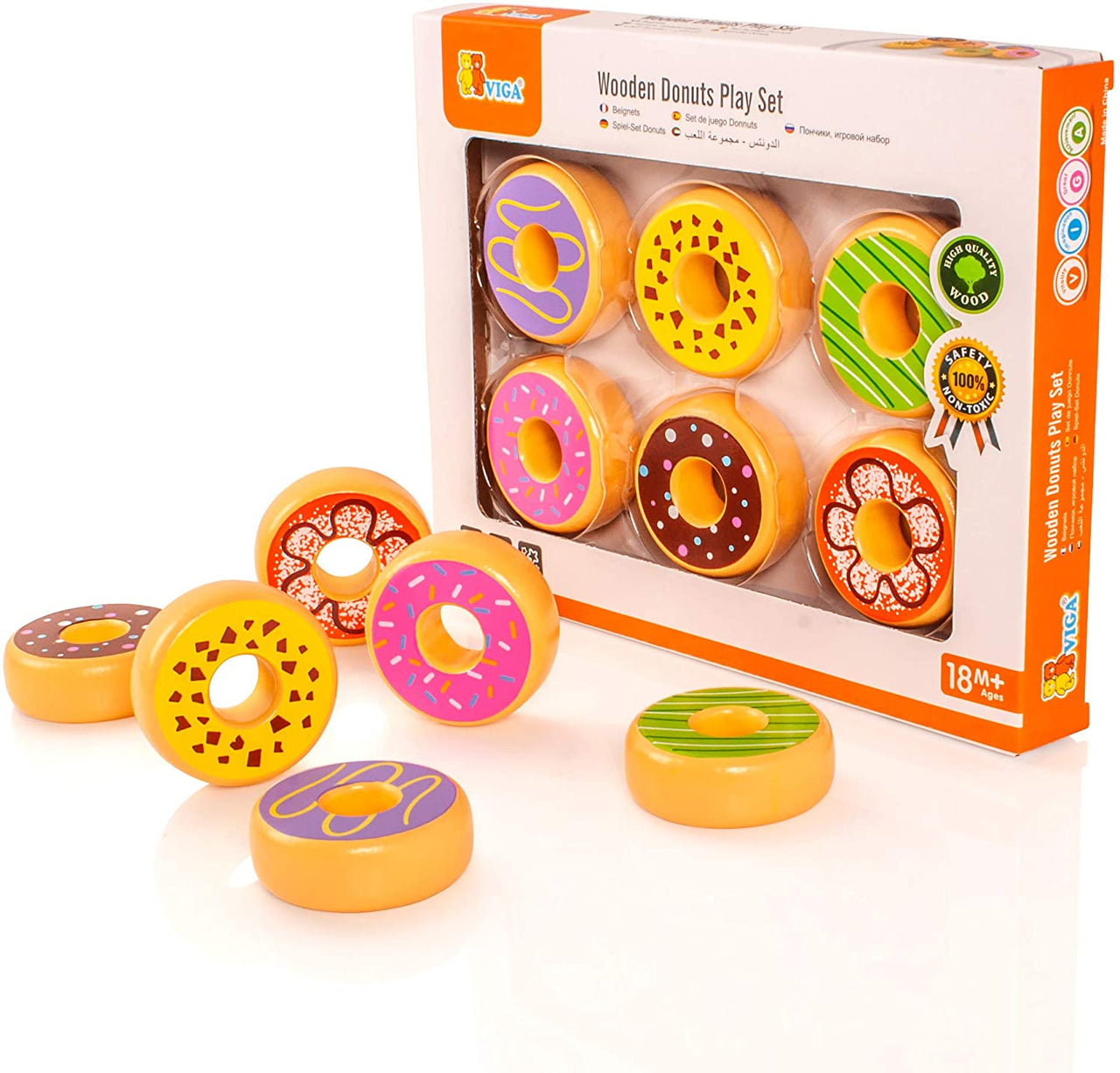 Wooden Donuts Play Set