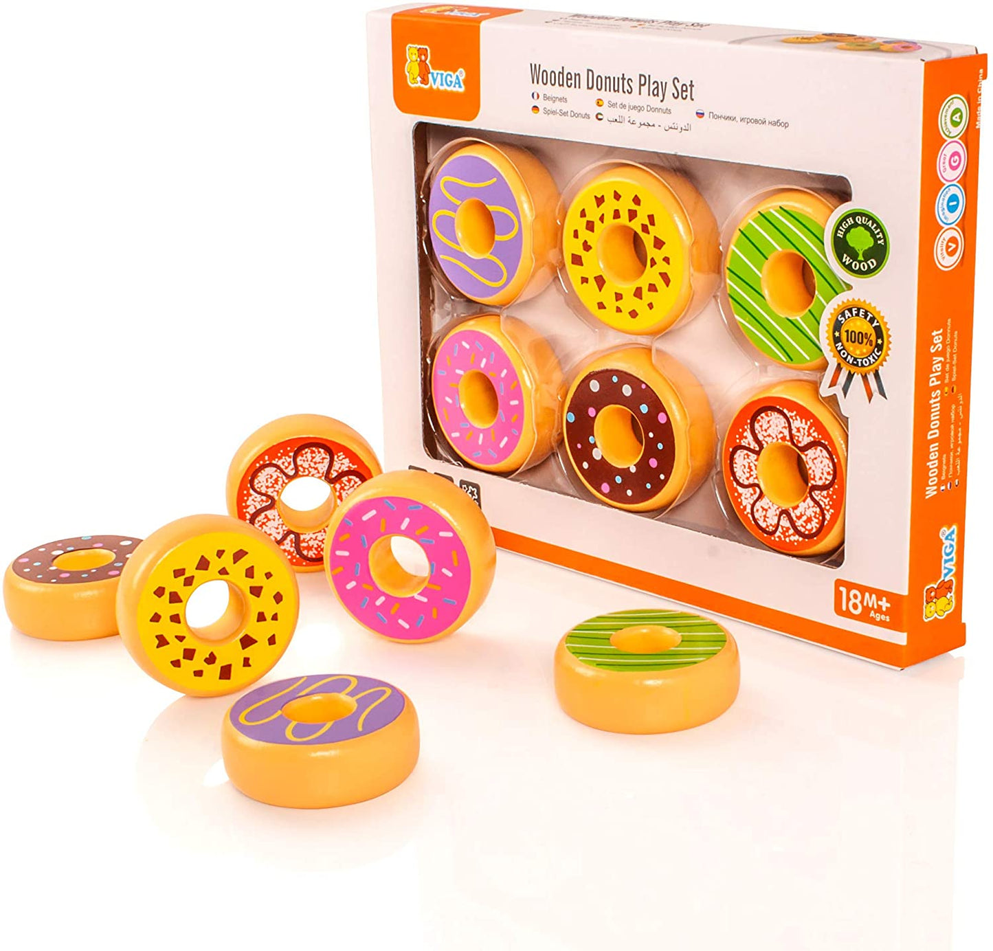 Wooden Donuts Play Set