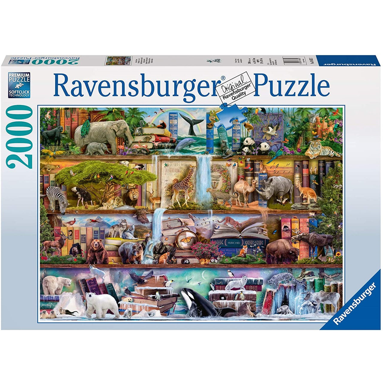 2000 pc Puzzle - Wild Kingdom Shelves