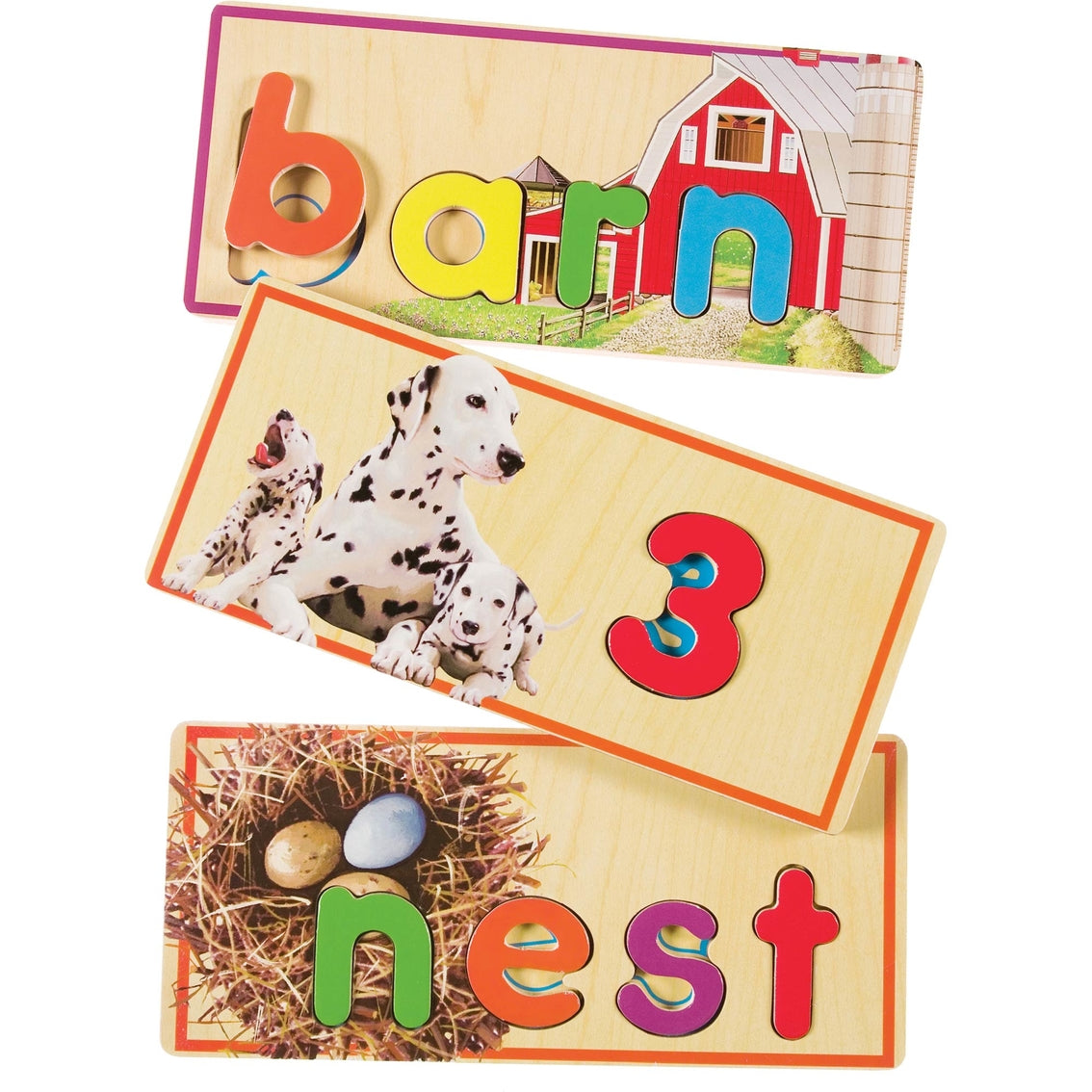 Match n Learn Wooden Puzzle Cards