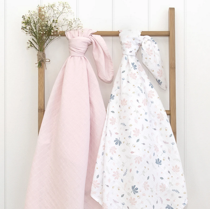 Organic Muslin Swaddles 2pk