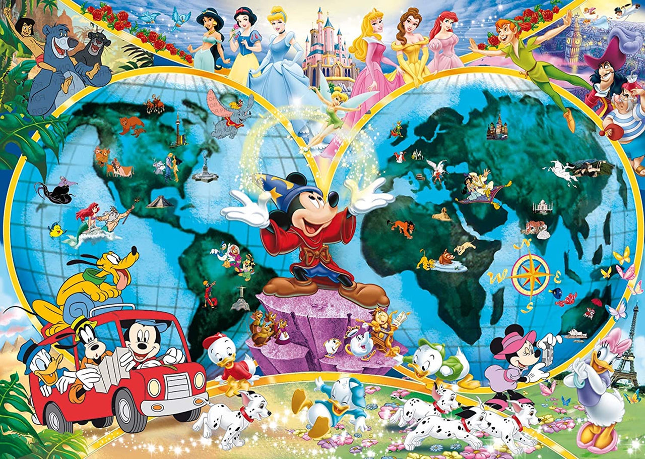 1000 pc Puzzle - Disneys World Map