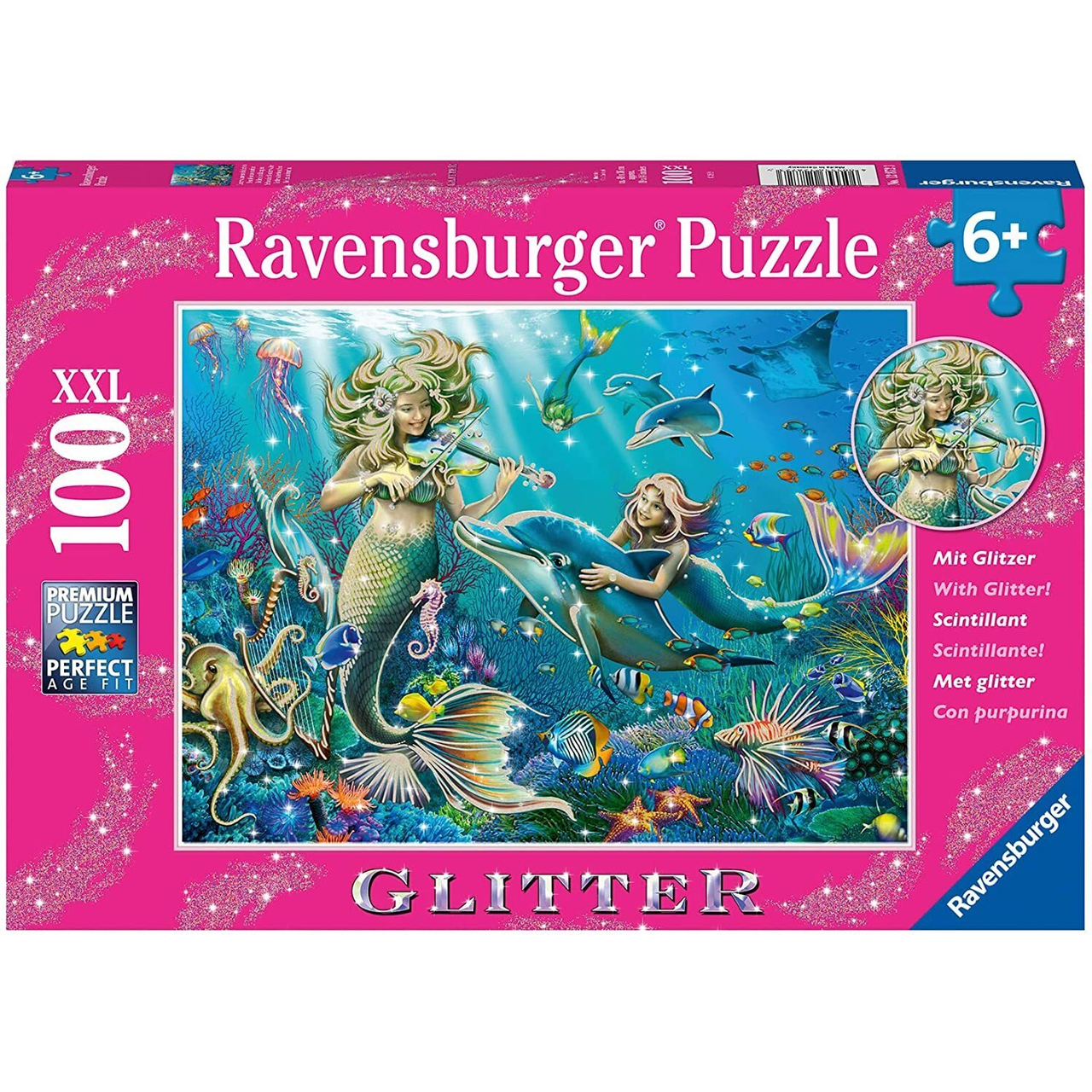 100 pc Puzzle - Glitter Underwater Beauties