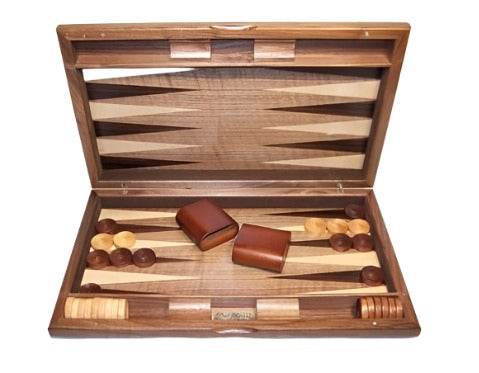 Backgammon - DR Italy Walnut Burl 15"