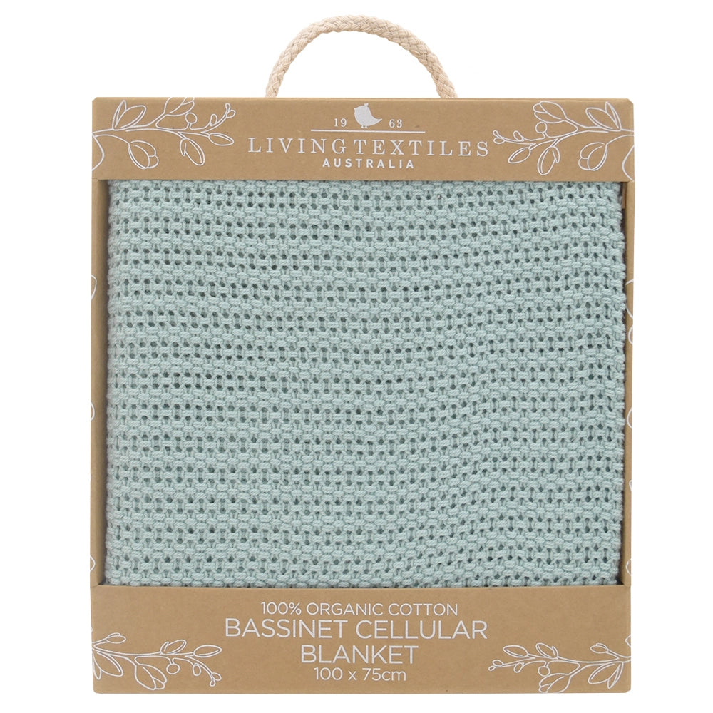 Organic Cradle/Bassinet Cellular Blanket