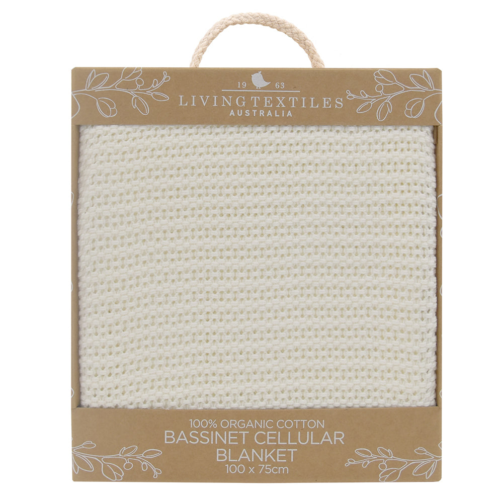 Organic Cradle/Bassinet Cellular Blanket
