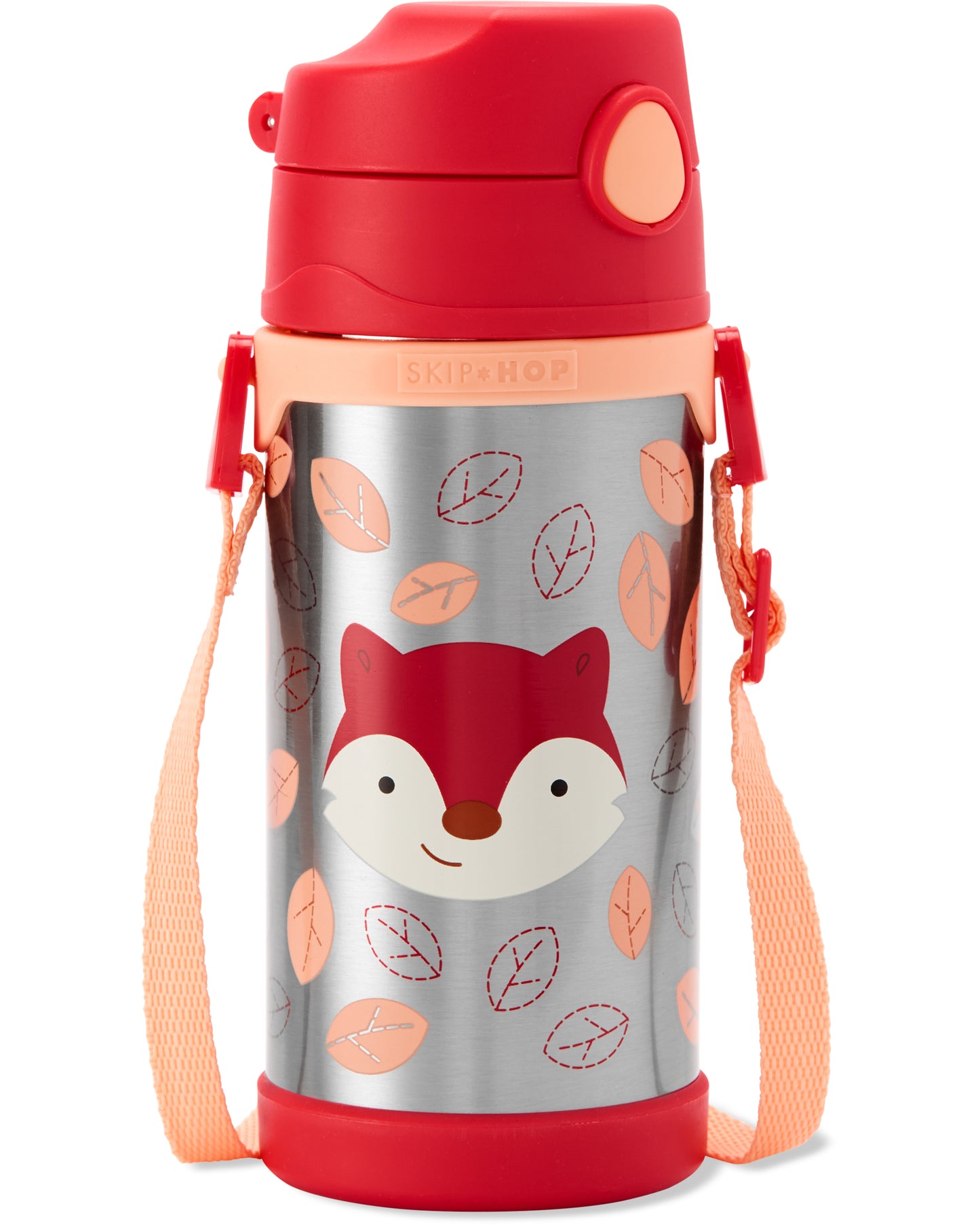 Zoo Large Insulated Stainless Steel Straw Bottle 360ml