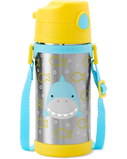 Zoo Large Insulated Stainless Steel Straw Bottle 360ml