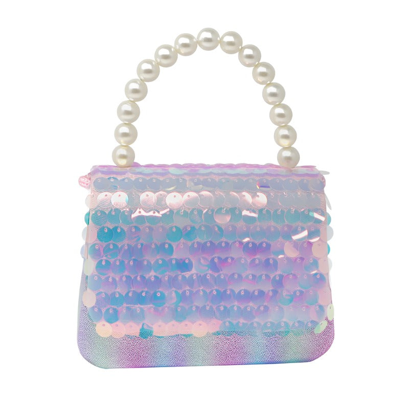 Shimmering Mermaid Sequin Hard Handbag