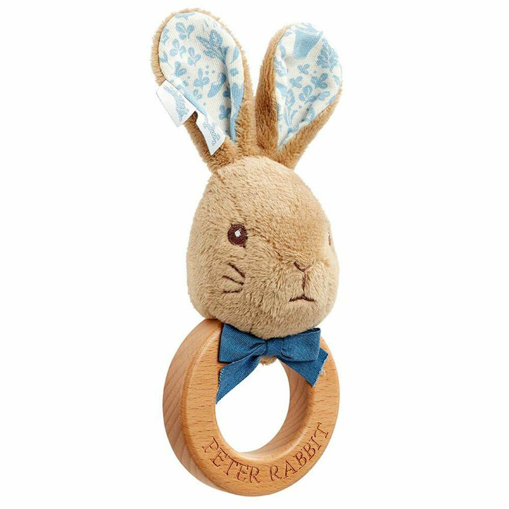 Peter Rabbit Plush & Wooden Rattle