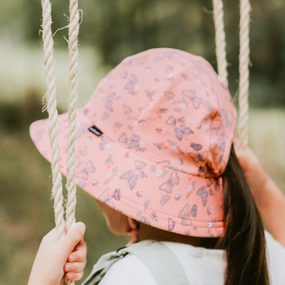 Ponytail Bucket Hat - Butterfly