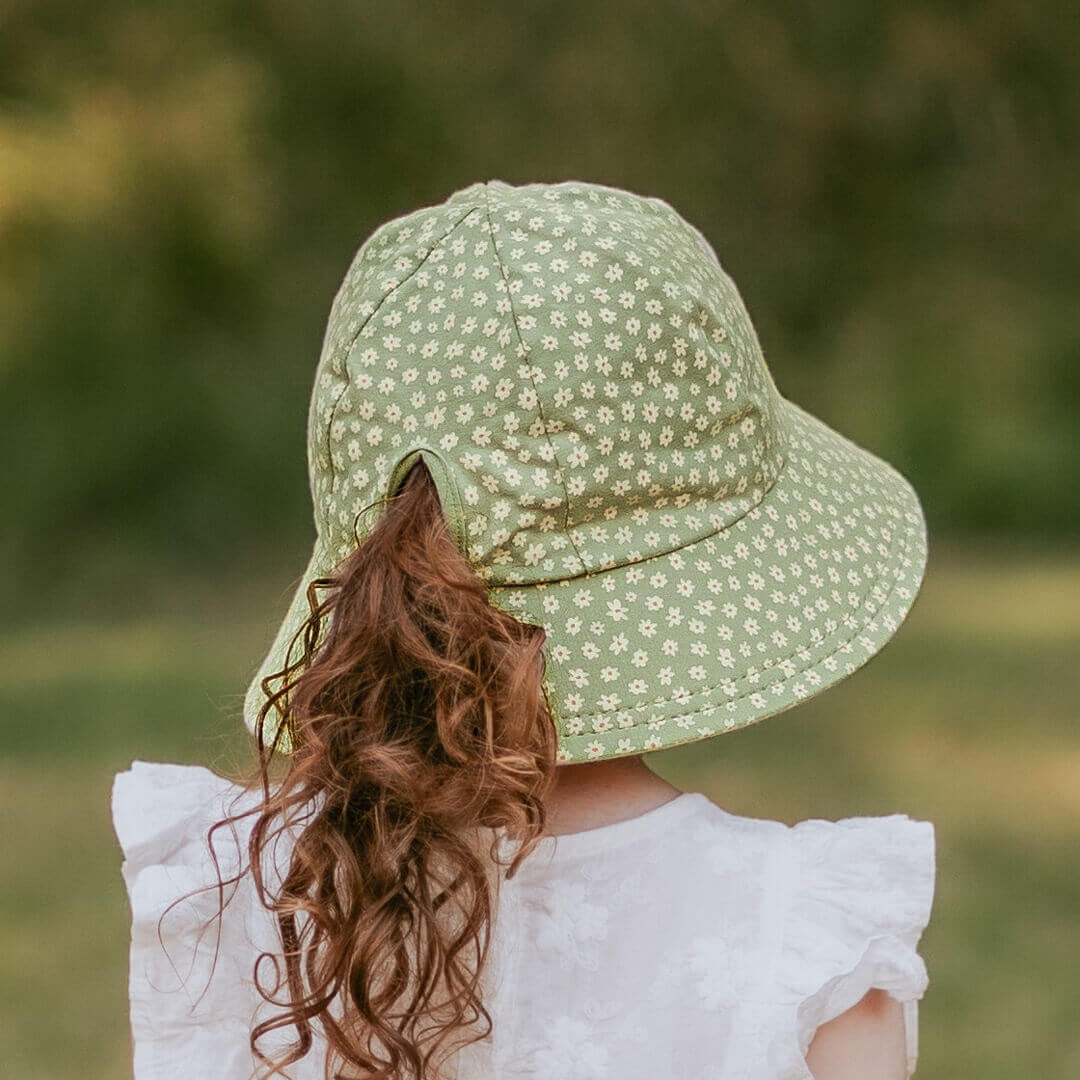 Ponytail Bucket Sun Hat - Grace